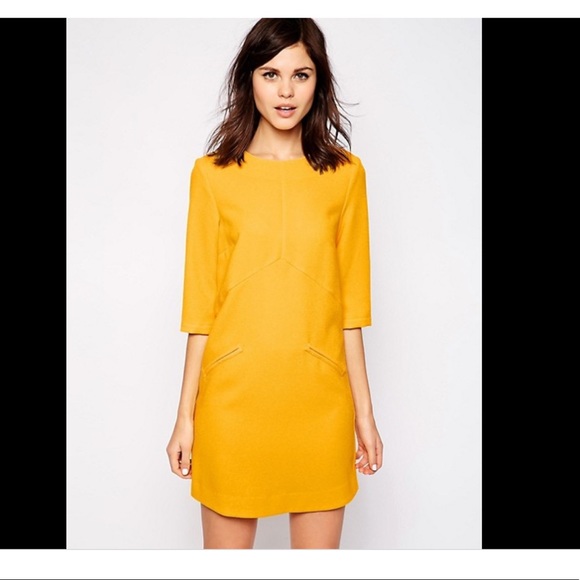 Yellow shift dress - Picture 7 of 8